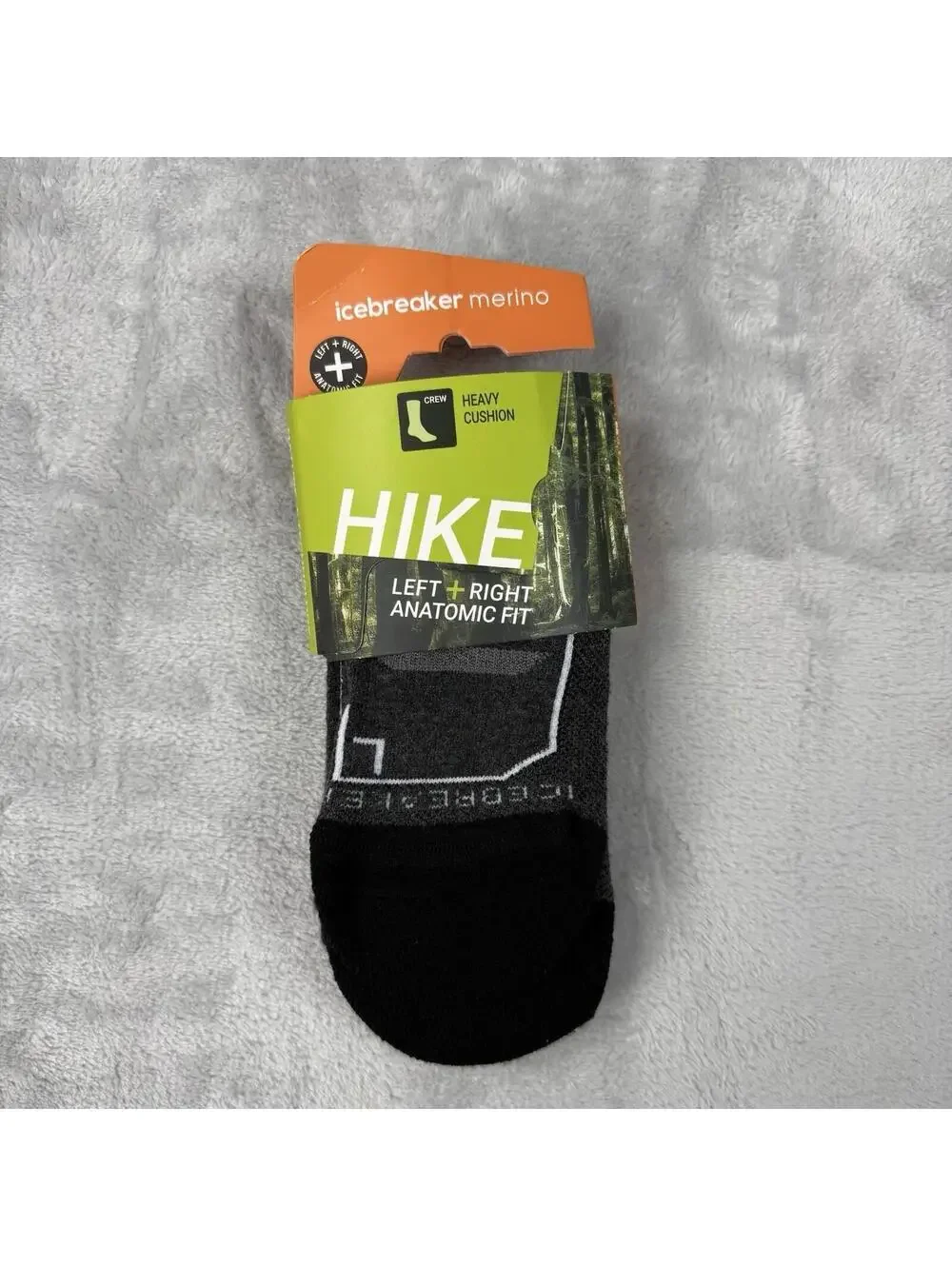 Icebreaker Men Lifestyle Hike Crew Socks Heavy Cushion Merino Wool Outdoor W-MD